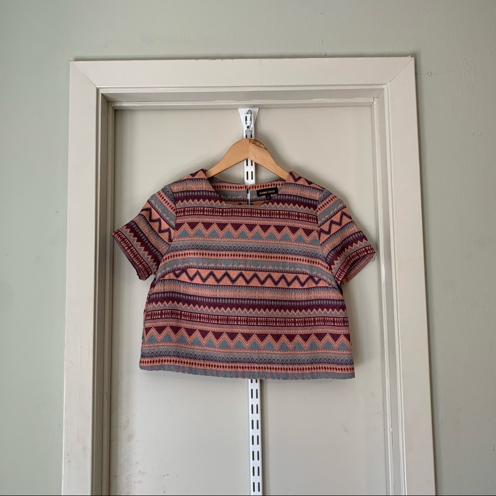 Aztec crop top